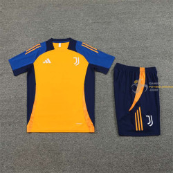 Camiseta y Pantalón Fútbol Niños Juventus Entrenamiento Naranja 2024-2025