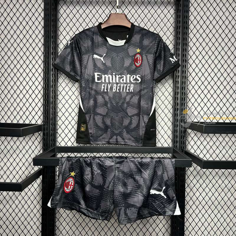 Camiseta y Pantalón Fútbol Niños AC Milan Portero 2024-2025