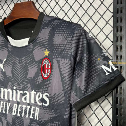 Camiseta y Pantalón Fútbol Niños AC Milan Portero 2024-2025