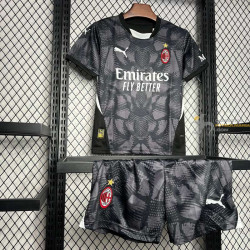 Camiseta y Pantalón Fútbol Niños AC Milan Portero 2024-2025