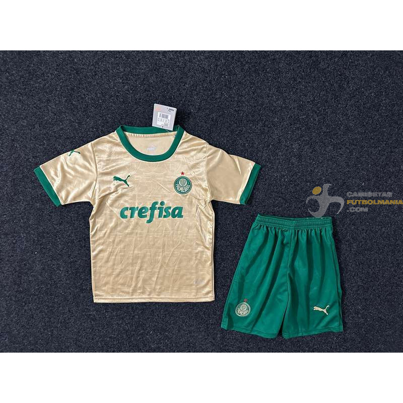 Camiseta y Pantalón Niños Palmeiras Tercera Equipación 2024-2025