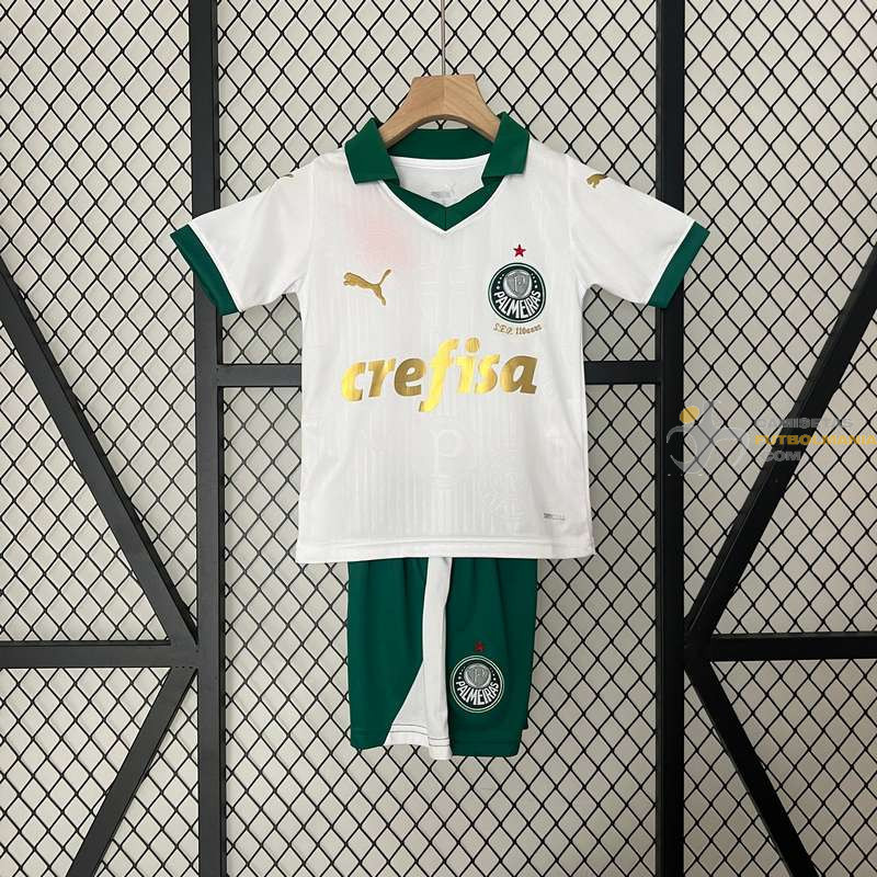 Camiseta y Pantalón Niños Palmeiras Segunda Equipación 2024-2025