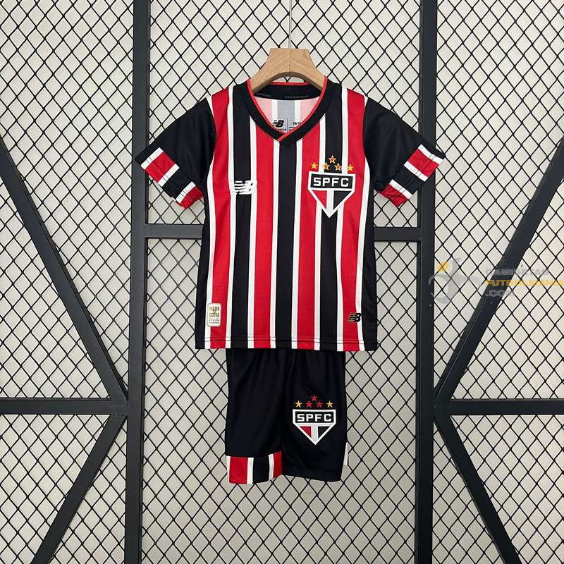 Camiseta y Pantalón Niños São Paulo Segunda Equipación 2024-2025