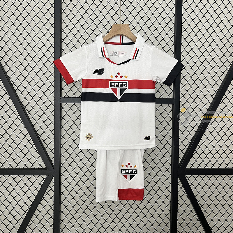 Camiseta y Pantalón Niños São Paulo Primera Equipación 2024-2025