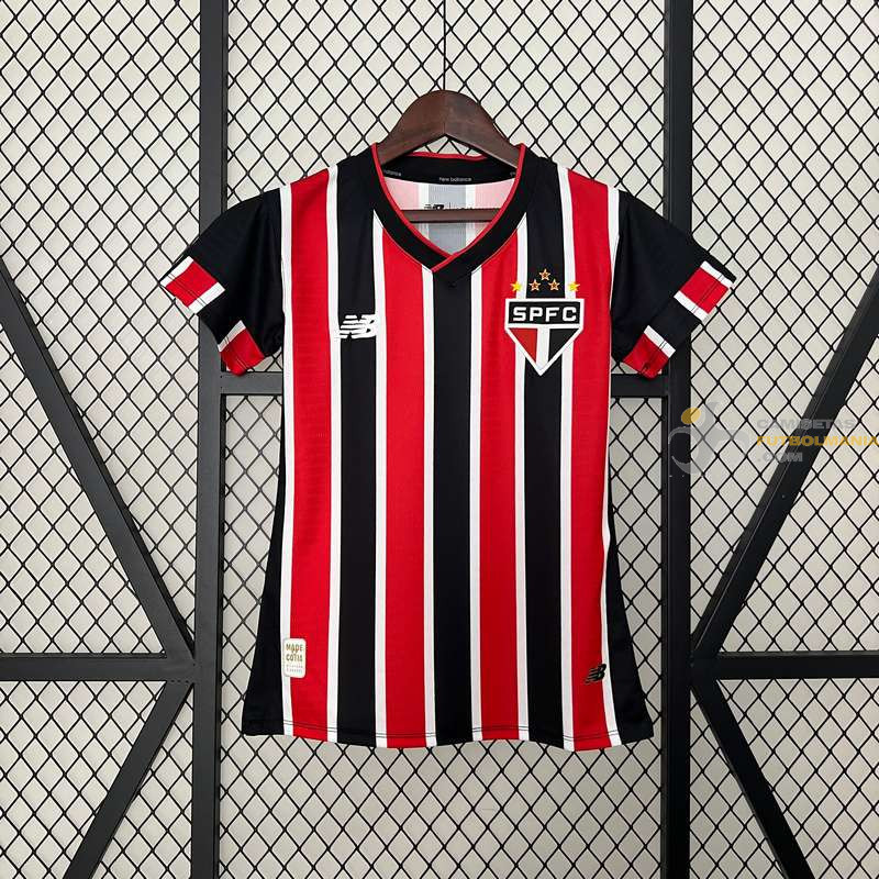 Camiseta Fútbol Mujer São Paulo Segunda Equipación 2024-2025