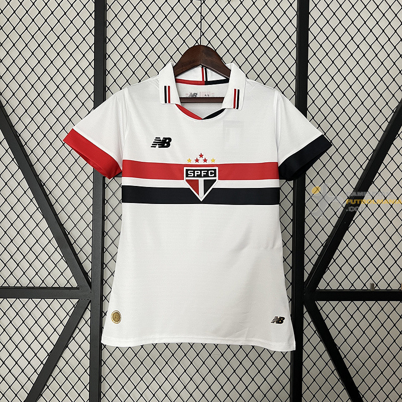 Camiseta Fútbol Mujer São Paulo Primera Equipación 2024-2025