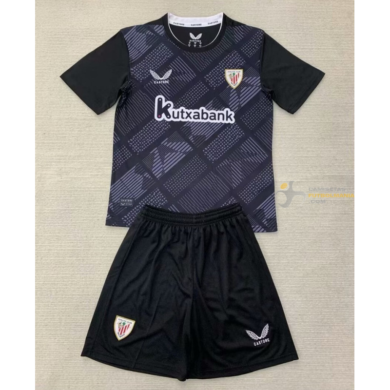 Camiseta y Pantalón Niños Athletic de Bilbao Portero Primera Equipación 2024-2025