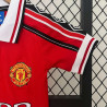 Camiseta y Pantalón Niños Manchester United Primera Equipación Retro Clásica 1998-1999