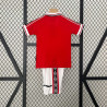 Camiseta y Pantalón Niños Manchester United Primera Equipación Retro Clásica 1998-1999