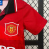 Camiseta y Pantalón Niños Manchester United Primera Equipación Retro Clásica 1994-1996