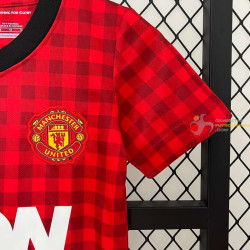 Camiseta y Pantalón Niños Manchester United Primera Equipación Retro Clásica 2012-2013