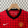 Camiseta y Pantalón Niños Manchester United Primera Equipación Retro Clásica 2012-2013