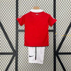 Camiseta y Pantalón Niños Manchester United Primera Equipación Retro Clásica 2010-2011