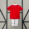 Camiseta y Pantalón Niños Manchester United Primera Equipación Retro Clásica 2010-2011