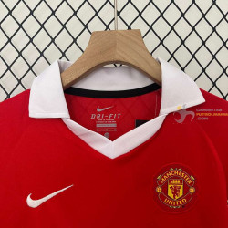 Camiseta y Pantalón Niños Manchester United Primera Equipación Retro Clásica 2010-2011