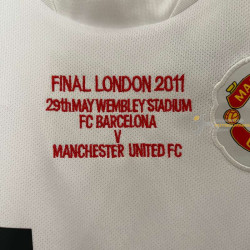 Camiseta y Pantalón Niños Manchester United Segunda Equipación Retro Clásica Final Champions League 2010-2011