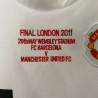 Camiseta y Pantalón Niños Manchester United Segunda Equipación Retro Clásica Final Champions League 2010-2011