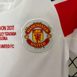 Camiseta y Pantalón Niños Manchester United Segunda Equipación Retro Clásica Final Champions League 2010-2011