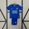 Camiseta y Pantalón Niños Manchester United Tercera Equipación Retro Clásica 2008-2009