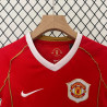 Camiseta y Pantalón Niños Manchester United Primera Equipación Retro Clásica 2006-2007