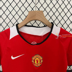 Camiseta y Pantalón Niños Manchester United Primera Equipación Retro Clásica 2005-2006