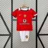 Camiseta y Pantalón Niños Manchester United Primera Equipación Retro Clásica 2005-2006