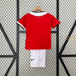 Camiseta y Pantalón Niños Manchester United Primera Equipación Retro Clásica 2005-2006