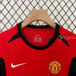 Camiseta y Pantalón Niños Manchester United Primera Equipación Retro Clásica 2002-2004