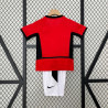 Camiseta y Pantalón Niños Manchester United Primera Equipación Retro Clásica 2002-2004