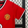 Camiseta y Pantalón Niños Manchester United Primera Equipación Retro Clásica 2000-2001