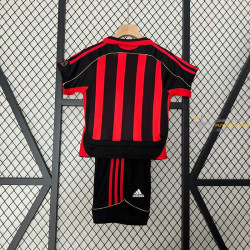 Camiseta y Pantalón Niños AC Milan Primera Equipación Retro Clásica 2006-2007