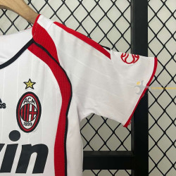 Camiseta y Pantalón Niños AC Milan Segunda Equipación Retro Clásica Final Champions League 2006-2007