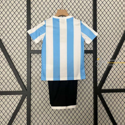 Camiseta y Pantalón Niños Argentina Primera Equipación Retro Clásica 1986