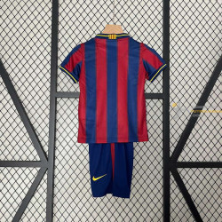 Camiseta y Pantalón Niños Barcelona Primera Equipación Retro Clásica 2009-2010