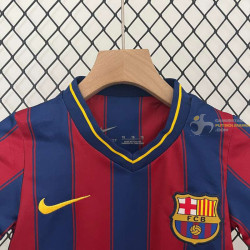 Camiseta y Pantalón Niños Barcelona Primera Equipación Retro Clásica 2009-2010