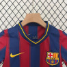 Camiseta y Pantalón Niños Barcelona Primera Equipación Retro Clásica 2009-2010