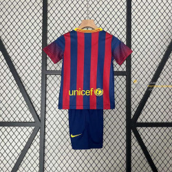 Camiseta y Pantalón Niños Barcelona Primera Equipación Retro Clásica 2013-2014