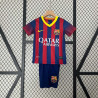 Camiseta y Pantalón Niños Barcelona Primera Equipación Retro Clásica 2013-2014