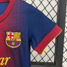 Camiseta y Pantalón Niños Barcelona Primera Equipación Retro Clásica 2012-2013