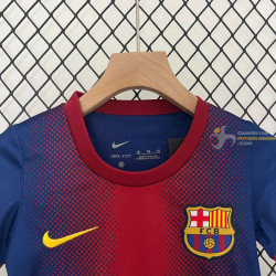 Camiseta y Pantalón Niños Barcelona Primera Equipación Retro Clásica 2012-2013