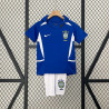 Camiseta y Pantalón Niños Brasil Segunda Equipación Retro Clásica 2002