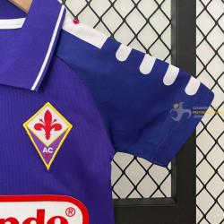 Camiseta y Pantalón Niños Fiorentina Primera Equipación Retro Clásica 1998-1999