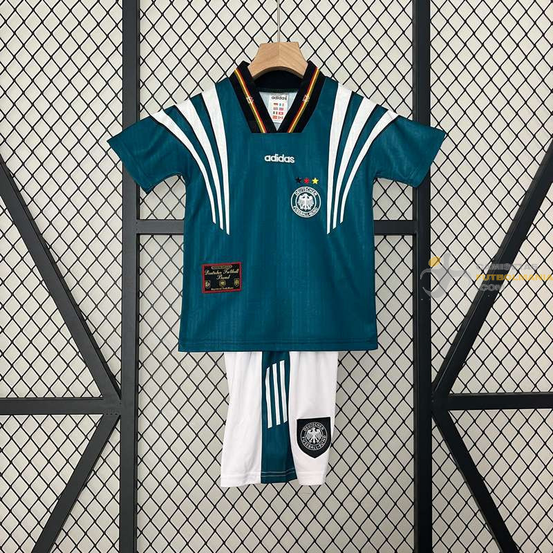 Camiseta y Pantalón Niños Alemania Primera Equipación Retro Clásica 1996