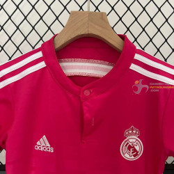 Camiseta y Pantalón Niños Real Madrid Segunda Equipación Retro Clásica 2014-2015