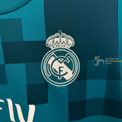 Camiseta y Pantalón Niños Real Madrid Tercera Equipación Retro Clásica 2017-2018