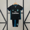 Camiseta y Pantalón Niños Real Madrid Segunda Equipación Retro Clásica 2017-2018