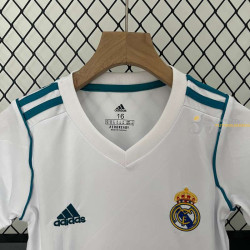 Camiseta y Pantalón Niños Real Madrid Primera Equipación Retro Clásica 2017-2018