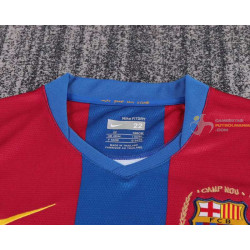 Camiseta y Pantalón Niños Barcelona Primera Equipación Retro Clásica 2007-2008