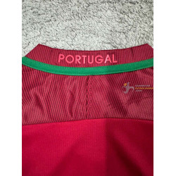 Camiseta y Pantalón Niños Portugal Primera Equipación Retro Clásica 2016-2017