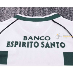 Camiseta y Pantalón Niños Sporting de Lisboa Primera Equipación Retro Clásica 2001-2003